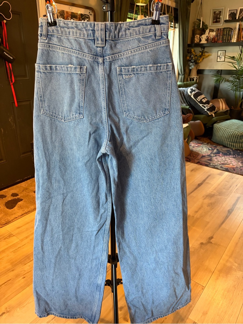 ba&sh Lady Jeans High Rise Wide Leg - Picture 5 of 6
